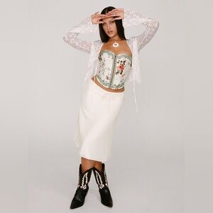 Princess Polly Yamie Bustier Top – Multi Floral – Size 0